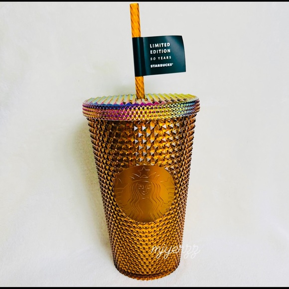 2 Starbucks Grande Studded Iridescent Tumblers - Picture 4 of 6